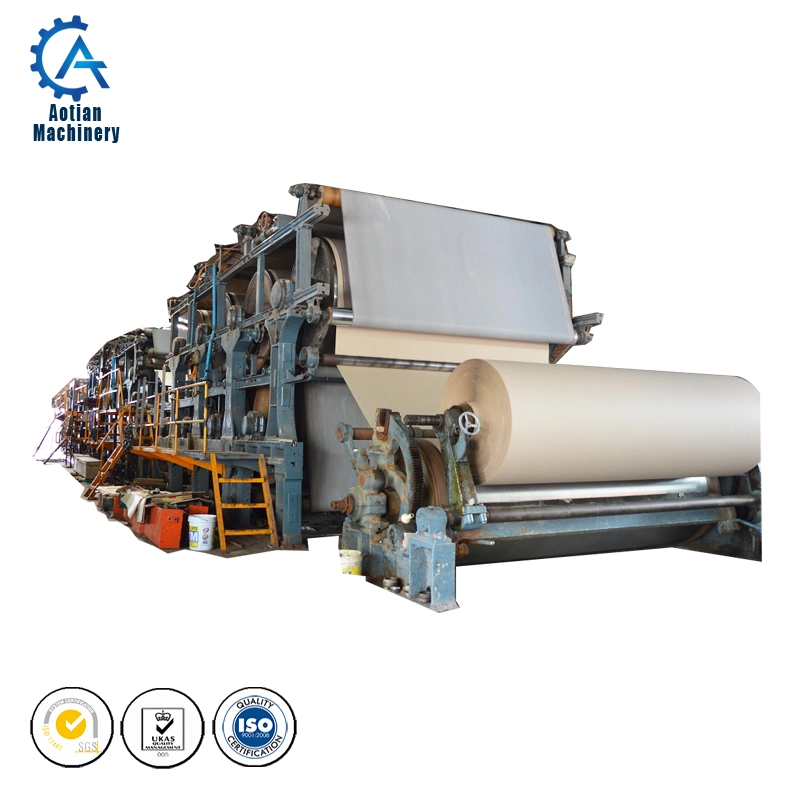 Waste Paper Recycling Plant Coating Carton Roll From Waste Corrugated Paper Machine