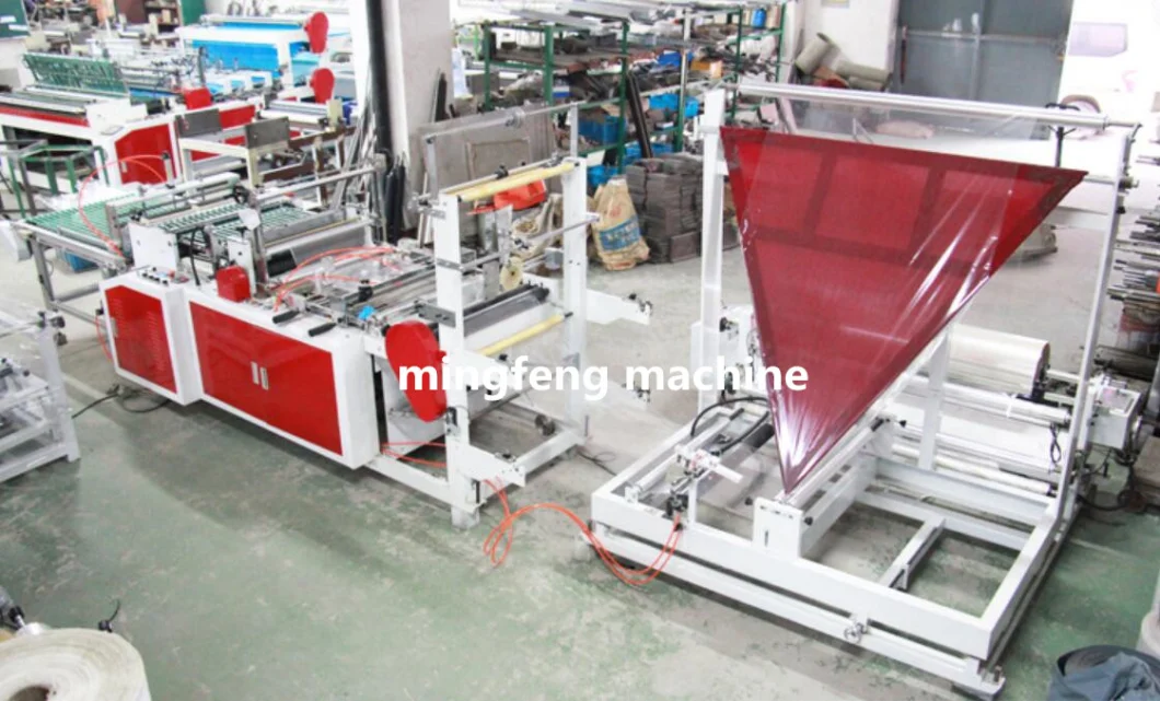 Plastic Film Folding Machine and Rewinding Machine for Side Seal Bag