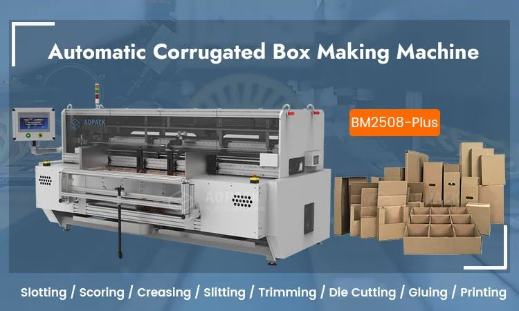 Aopack Short Run Affordable Prices Corrugated Cardboard Carton Box Making Machine