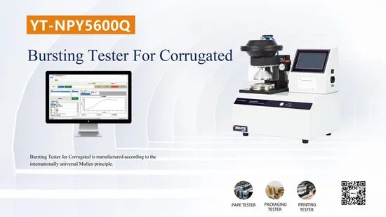 Lab Cardboard/Paper/Paperboard/Corrugated Bursting Strength Testing Machine 