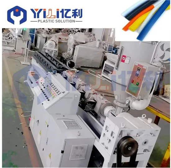 Plastic PE/PP/PPR Gas Supply Single Wall Corrugated Pipe/Cable/Tube Making Machine 