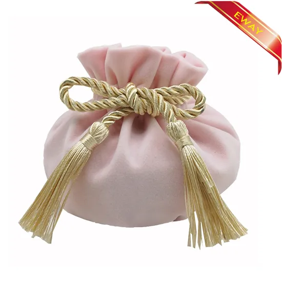 Gfit Velvet Bag Jewelry Packing Paper Velvet Drawstring Bag 
