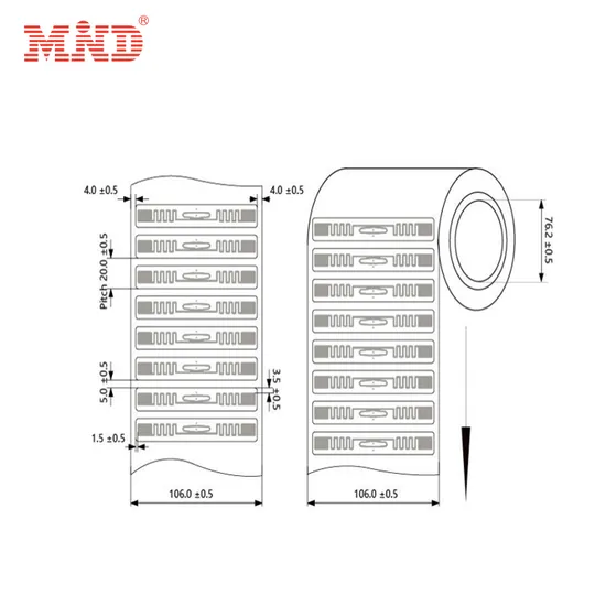 E61 RFID Paper Tag Monza R6