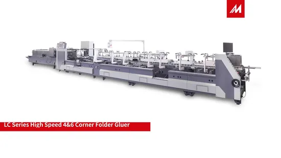 Automatic Paper Cake Pizza Food Packaging Carton Boxes Bag Folder Gluer/ Coffee Cup Sleeve Folding Gluing Pasting Die Cutting Labeling Forming Making Machine 