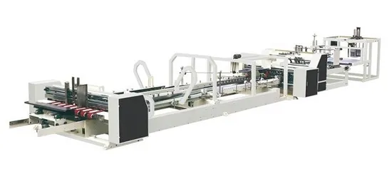 Automatic Folder Gluer Stitcher Strapper Inline Machine, for Corrugated Carton Box Making 