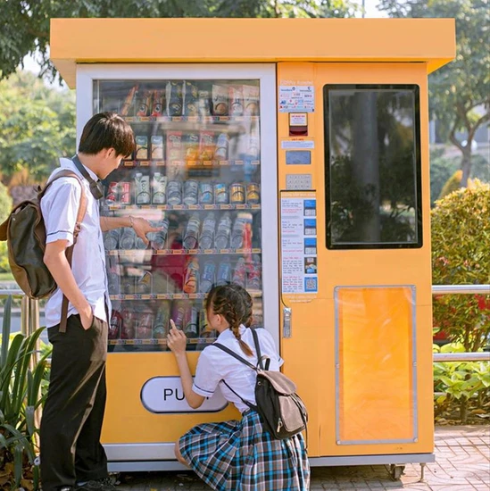 Mini Vending Machine with Age Recognition Vending Machine Mini Small Wall Mounted ID Card Reader Wall Mounted Vending Machine 