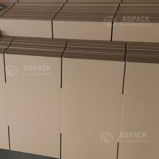 Aopack Short Run Affordable Prices Corrugated Cardboard Carton Box Making Machine