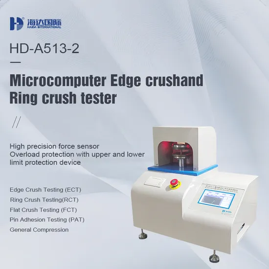 Fct Corrugated Board Flat Crush Testing Machine
