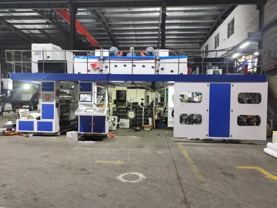 Automatic 4 Color Satellite Paper Non Woven Aluminum Flexographic Printing Machine 